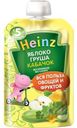 Пюре Heinz Фруктово-овощное яблоко-груша-кабачок с 5 месяцев, 90г