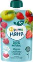 Десерт ФРУТОНЯНЯ из яблок, клубники и малины, с 6 месяцев