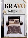 Комплект постельного белья семейный Bravo из сатина, 4 предмета