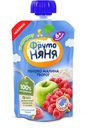 Пюре ФрутоНяня из яблок и малины с творогом, с 6 мес., 90 г