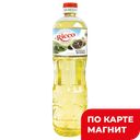 Масло подсолнечное МИСТЕР РИККО рафинированное с экстрактом черного чеснока, 1л