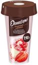Йогуртный коктейль Даниссимо со вкусом клубничного мороженого 2,6% 190 мл