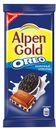 Шоколад Alpen Gold Классический Чизкейк 95г c кусочками печенья Орео, 95г