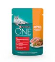Корм Purina One с курицей и зеленой фасолью для стерилизованных кошек, 75г