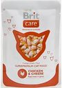 Влажный корм для кошек Brit Care Курица и сыр, 80 г