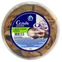 Сельдь РПЗ ПОЛЮС кусочки в пряно-соленой заливке, 500г