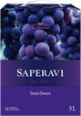 Вино TRADITIONAL WINE Саперави сортовое красное полусладкое, 3л