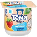 Биотворог Тёма с клубникой и бананом с 6 месяцев 4% 95г