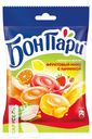 Леденцы БОН ПАРИ с начинкой фруктовый микс 75г