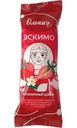 Мороженое Олония Эскимо пломбир ванильный с клубничным топпингом в шоколаде с клубникой 12% БЗМЖ 80г