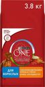 Корм Purina one с курицей и рисом сухой для собак средних и крупных пород 3.8кг