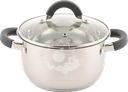 Кастрюля HOMECLUB Comfort, с силиконовыми ручками, нержавеющая сталь, индукция, 3.5л Арт. GS-5