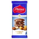 Шоколад РОССИЯ молочный, миндаль и вафля, 82 г