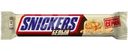 Батончик Snickers Белый шоколадный с арахисом, карамелью и нугой 81г