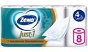 Туалетная бумага Zewa Just 4 слоя, 8шт