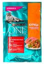 Влажный корм Purina ONE с курицей и зеленой фасолью для стерилизованных кошек 75 г