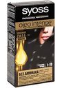 Крем-краска для волос Syoss Oleo Intence 1-10 Глубокий черный, 115 мл