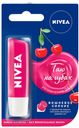 Бальзам для губ с ароматом вишни «Фруктовое сияние» Nivea, 4.8 мл