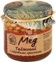 Мед КЕДРОВЫЙ БОР Таежный, с сибирскими кедровыми орешками, 225г