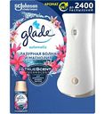 Автоматический освежитель воздуха со сменным баллоном Glade Automatic лазурная волна и магнолия, 269 мл