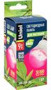 Фитолампа для растений LED Uniel E27 груша, 9Вт