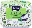 Прокладки гигиенические BELLA Flora Green tea, 10шт