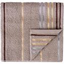 Полотенце махровое Milando Лайн цвет бежевый, 50х80см