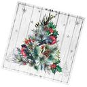 Салфетки бумажные Изящная ель, 33х33 см, 3 слоя, 20шт