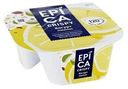 Йогурт Epica Crispy с лимоном и смесью из семян тыквы печенья бискотти и белого шоколада 8,6% 140 г