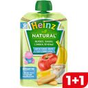 Пюре HEINZ яблоко-банан-сливки-печенье, 90г