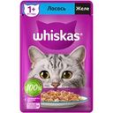 Корм влажный Whiskas Лосось желе для кошек 75г