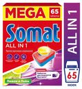 Таблетки для посудомоечной машин Somat All-in-1 Лимон Лайм, 65 шт