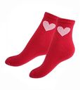 Носки женские Easy Touch Сердце цвет: красный, 36-40 р-р