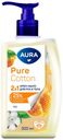 Туалетное крем-мыло Aura Pure Хлопок и мед 300 мл