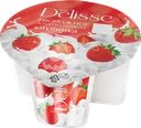 Творожное зерно в сливках DELISSE Клубника 5%, без змж