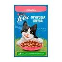 Влажный корм для взрослых кошек "Природа вкуса", FELIX, с лососем, 75 г