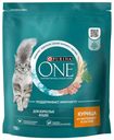 Корм взрослых для кошек Purina One 750г с курицей и цельными злаками
