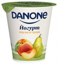 Йогурт Danone персик груша 2.8%, 260 г