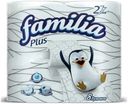 Бумага Familia Plus туалетная двухслойная белая