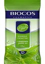 Влажные салфетки очищающие Biocos Spa harmony с экстрактом зеленого чая, 15 шт.