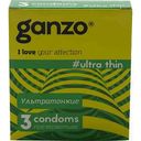Презервативы ультратонкие Ganzo Ultra Thin, 3 шт.