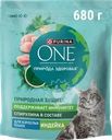 Корм сухой для взрослых кошек PURINA ONE Природа здоровья со спирулиной Индейка