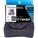 Трусы-боксеры мужские бесшовные Teksa MB 001 цвет: светло-серый, 3XLр-р