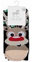 Носки женские новогодние Grand Олени цвет: чёрный, размер 23-25 (38-40)