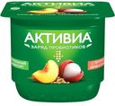 Биойогурт Активиа Персик Личи Киноа 2.9% 150г