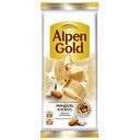 Шоколад ALPEN GOLD белый, миндаль и кокос, 80 г