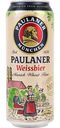 Пиво Paulaner Weissbier светлое нефильтрованное 5,5 % алк., Германия, 0,5 л