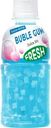 Напиток Fresh Bubble gum со вкусом жевательной резинки Бабл Гам с кусочками кокосового желе 0.32л