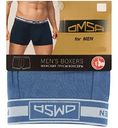 Трусы-боксеры мужские Omsa for Men B1234 цвет: джинс, 54 р-р