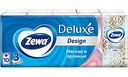 Платочки носовые Zewa Deluxe Design 3 слоя, 10 шт.